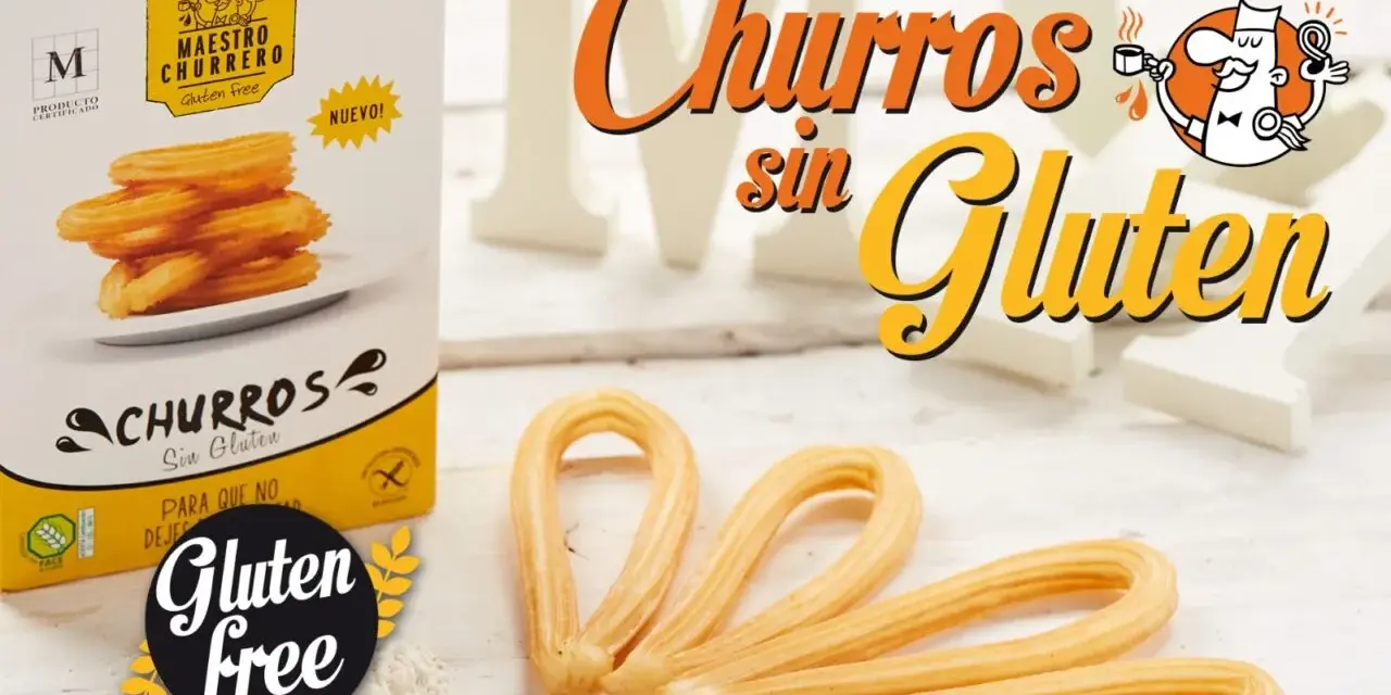Churros sin gluten recién hechos, listos para disfrutar. ¡El sabor tradicional sin gluten!