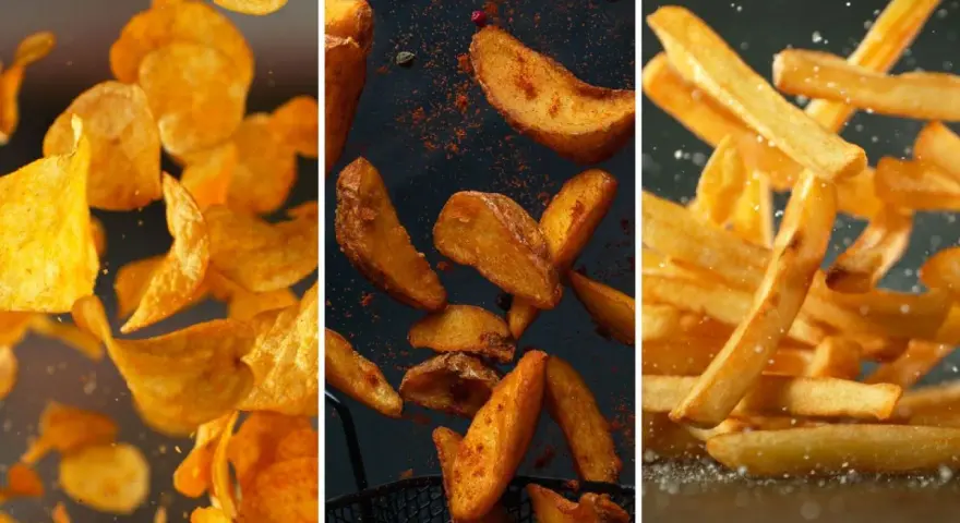 Patatas fritas, gajos y chips, ¡un festín de recetas con patatas!